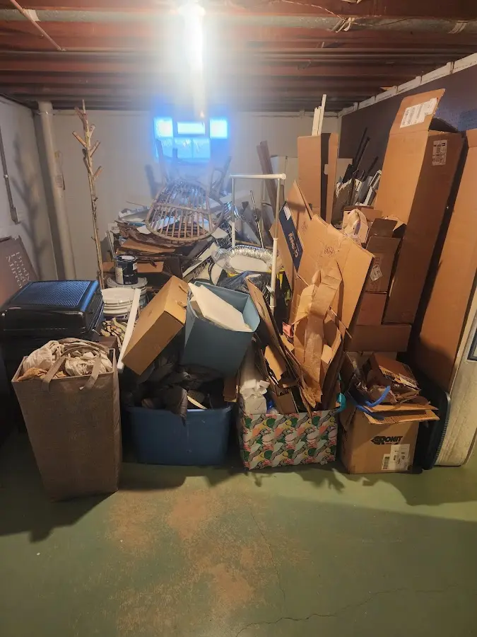 Roll-off dumpster container at job site for 20 Yard Dumpster Rental in Statham